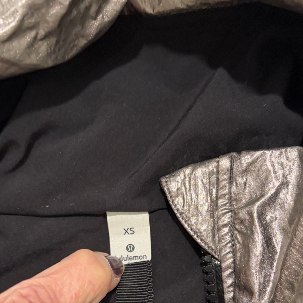 lululemon athletica Silver and Black Jacket